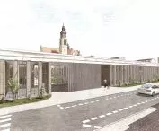 View of the body of the building