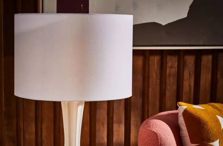 An unusual lamp will be a great addition