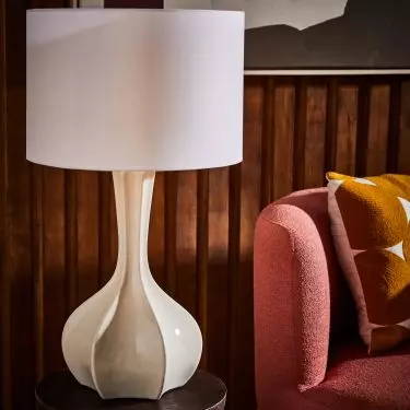 An unusual lamp will be a great addition