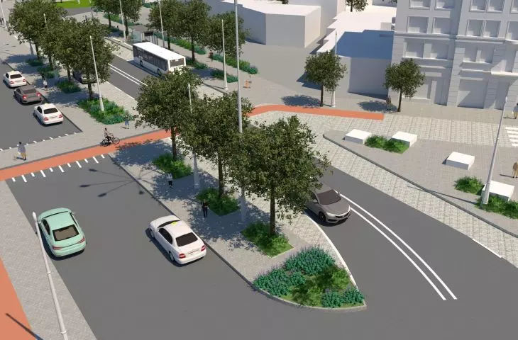 Visualization of the renovation of Constitution Square 