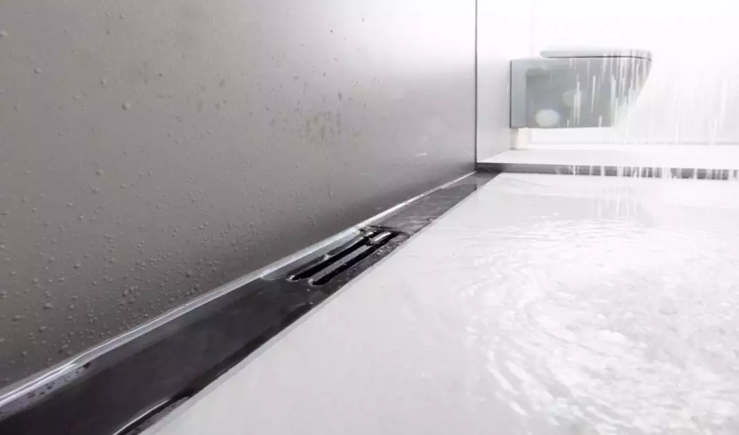 The drain is used to carry away used water and waste water