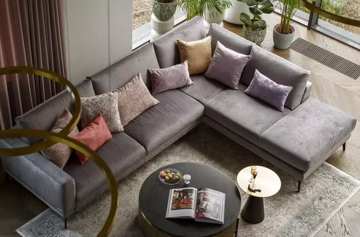 View of the living room from the mezzanine