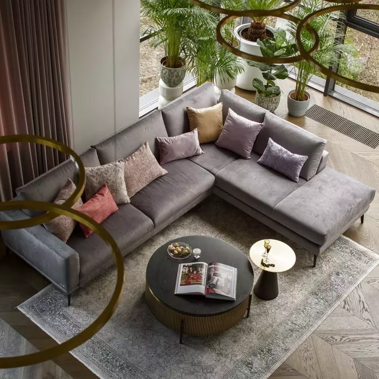 View of the living room from the mezzanine