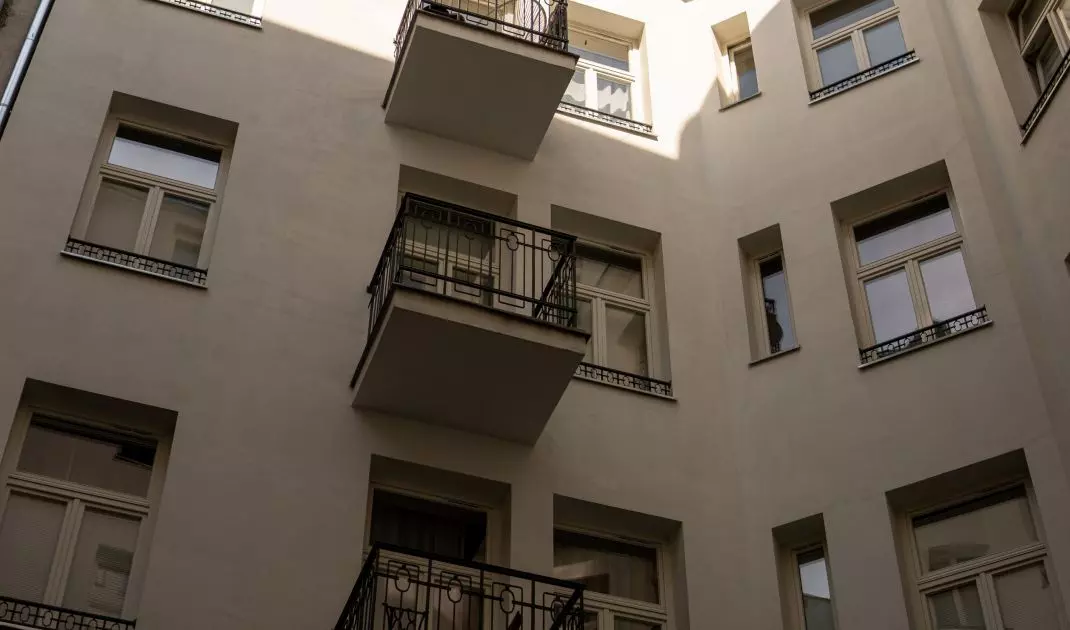 A tenement house in Warsaw's Praga district was built in 1912
