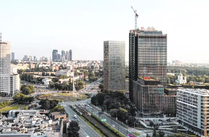 Visualization - panorama of Warsaw