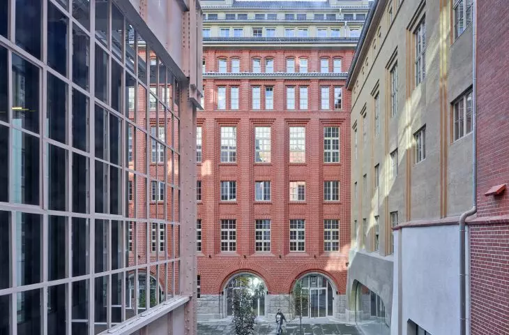Architects have adapted a former bakery into a dormitory 