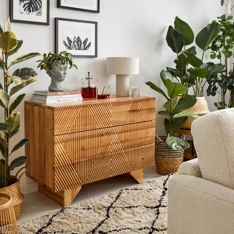 Wooden furniture is timeless and adds coziness to the interior