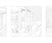 The new life of Cascina Lossano, concept drawing
