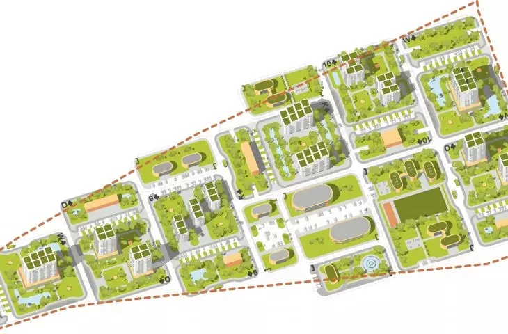 Game-based settlement concept, planning example