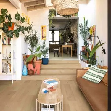 Vinyl flooring is distinguished by its water resistance and durability