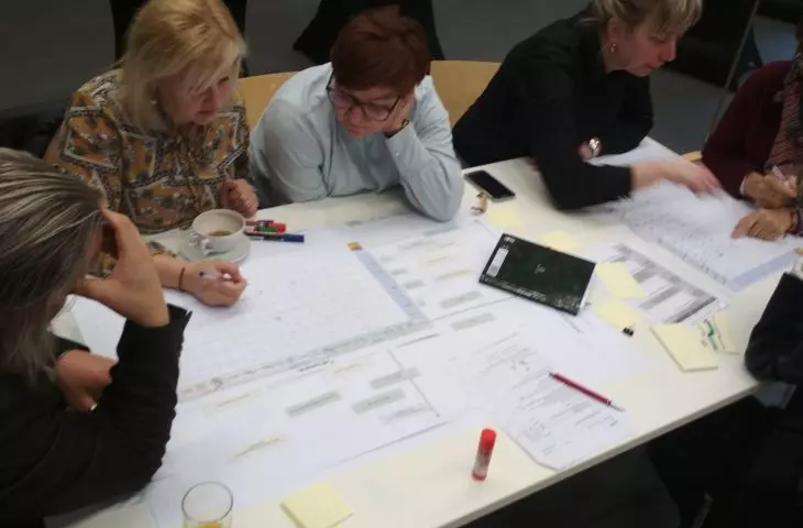 warsztaty, podczas których tworzy się plan