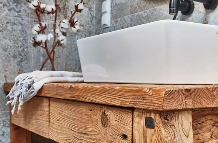 Furniture made of aged wood