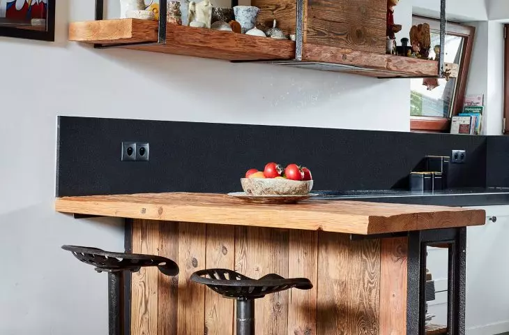Furniture made of aged wood