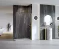 W ofercie New Trendy są wyjątkowe kabiny typu walk-in, w najmodniejszych kolorach. Na zdjęciu zaprezentowano kolekcję Nesta w kolorze Gold Brushed