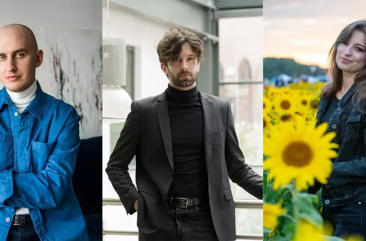 Od lewej: Krzysztof Afeltowicz, Michał Pietrusiewicz, Nikola Bukowiecka, 