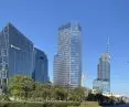 Visualization of the skyscraper, with Cavatina's earlier investment in the foreground