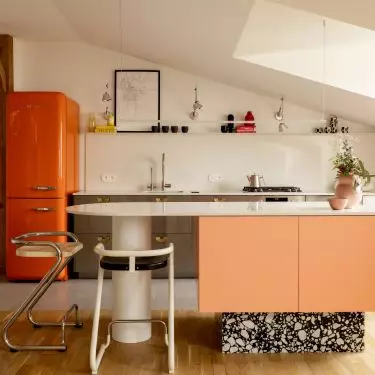 The kitchen island is an architect's favorite
