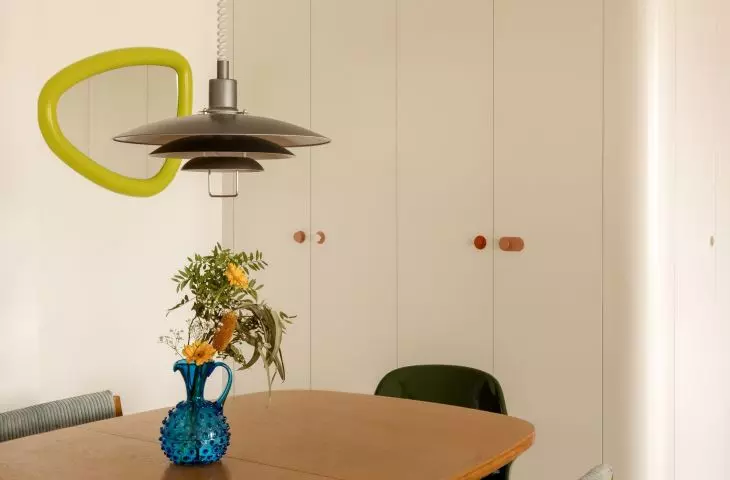 The interior is filled with vintage elements and design gems