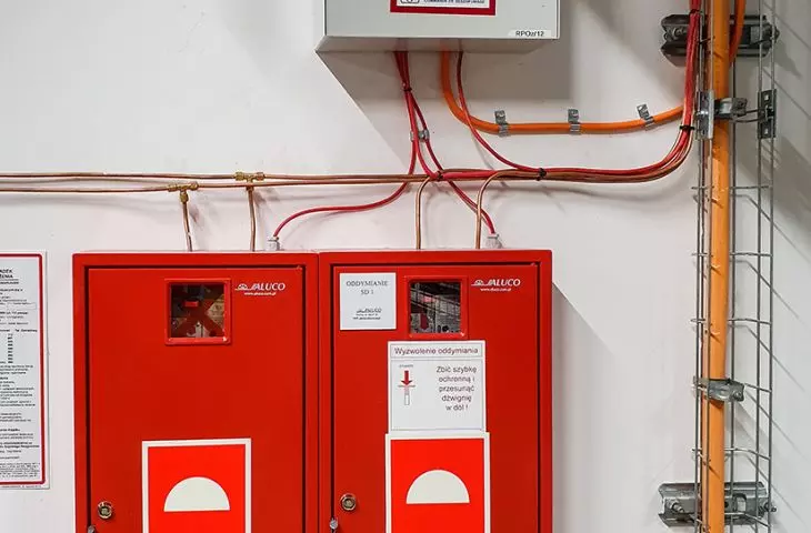 Smoke ventilation system control panel