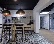 kitchen in the former canteen