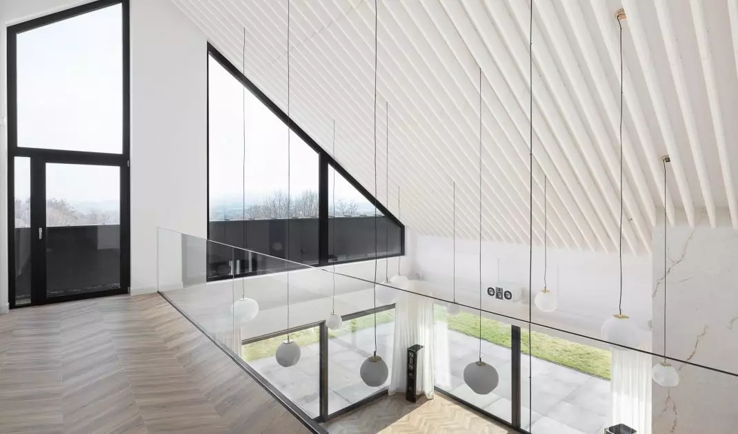 The house also has a system for listening to music