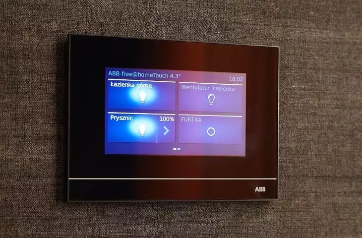 The apartment has a smart home system installed