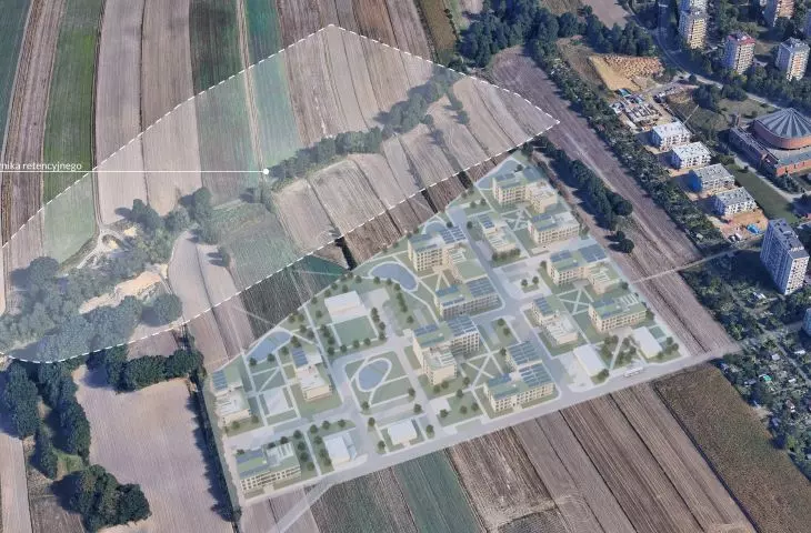 Teren opracowania znajduje się przy Osiedlu Sikornik