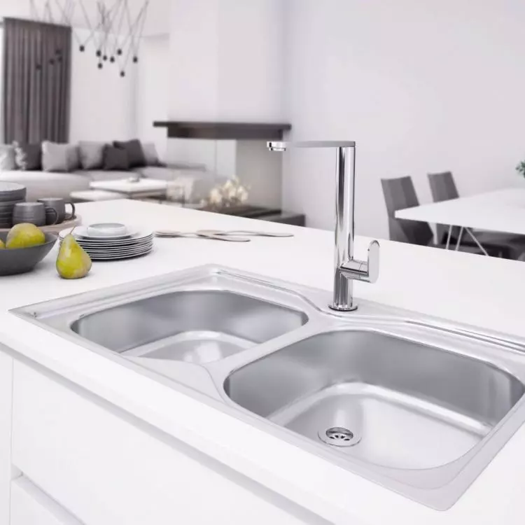 Consider how much space you can allocate for the sink