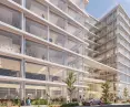 visualization of the office building under construction