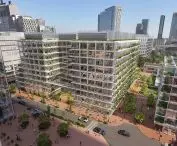 visualization of the office building under construction