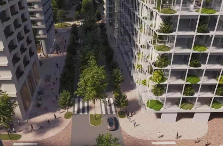 visualization of the street, earlier version
