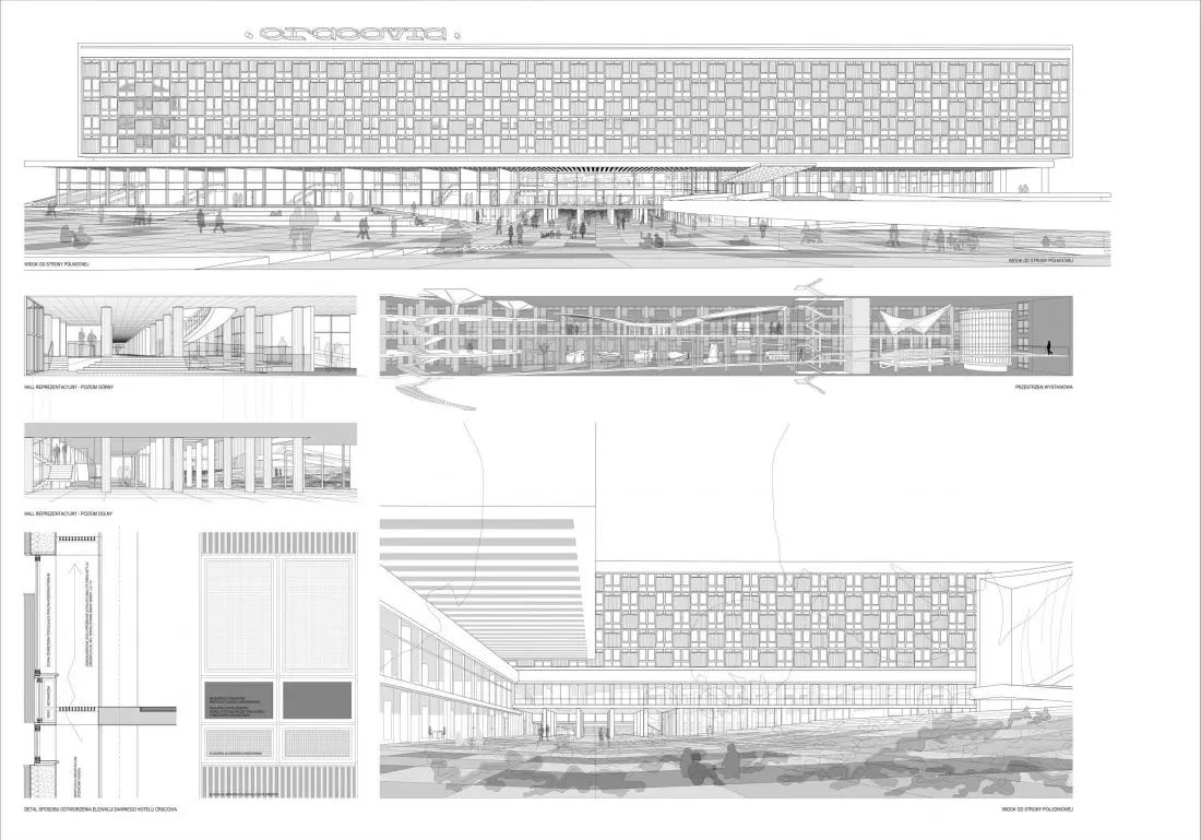I Nagroda w konkursie na projekt przebudowy dawnego hotelu „Cracovia” na siedzibę Muzeum Designu i Architektury w Krakowie