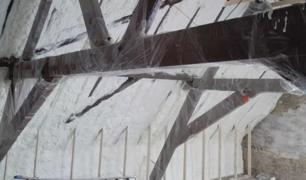 Polyurethane foam is hydrophobic, meaning it has a natural resistance to water
