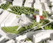 Widok na Plac Solidarności z lotu ptaka - zwycięska praca APA Wojciechowski Architekci