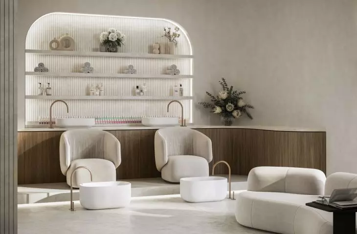 Dekton Ukiyo, the first collection of fluted cladding designed by Claudia Afshar