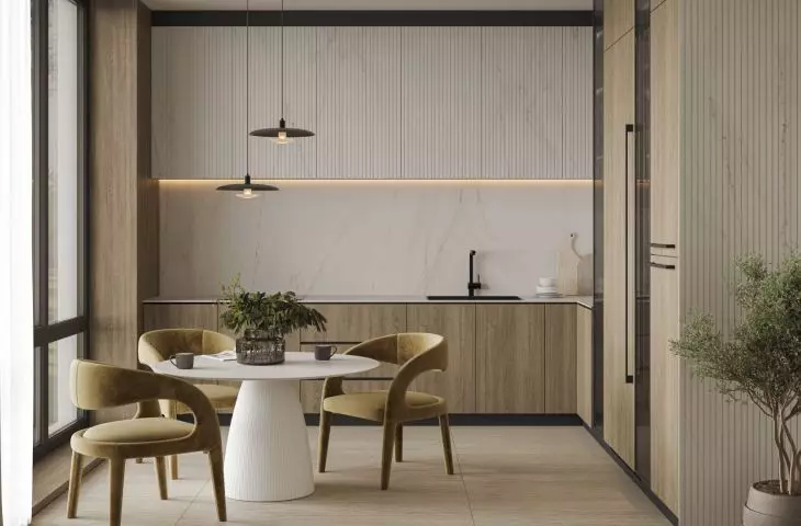 Dekton Ukiyo, the first collection of fluted cladding designed by Claudia Afshar
