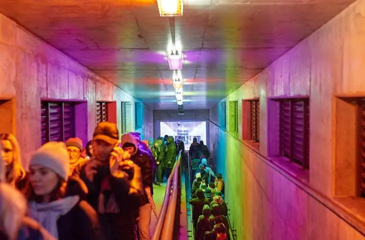 Ula Zerek's installation in the underpass 