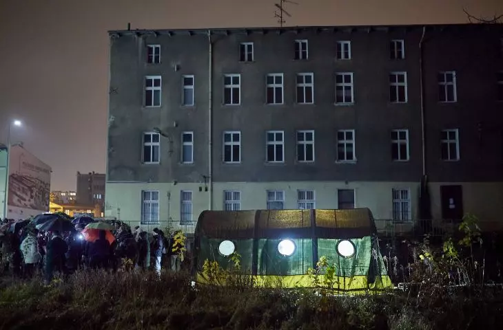 A tent with Martyna Jarzębska's 