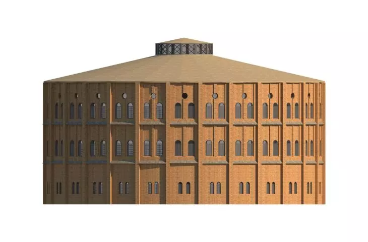 Niższa rotunda w której umiejscowiony jest projekt