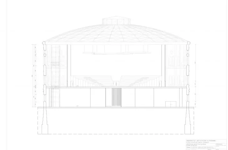 The space of music and ecology, cross-section A-A