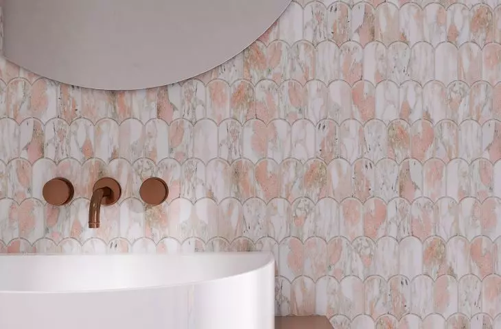 Marble Rose collection of stone mosaics