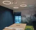 Acoustic felt panels with lamella pattern