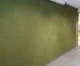 Acoustic wall with botanical design