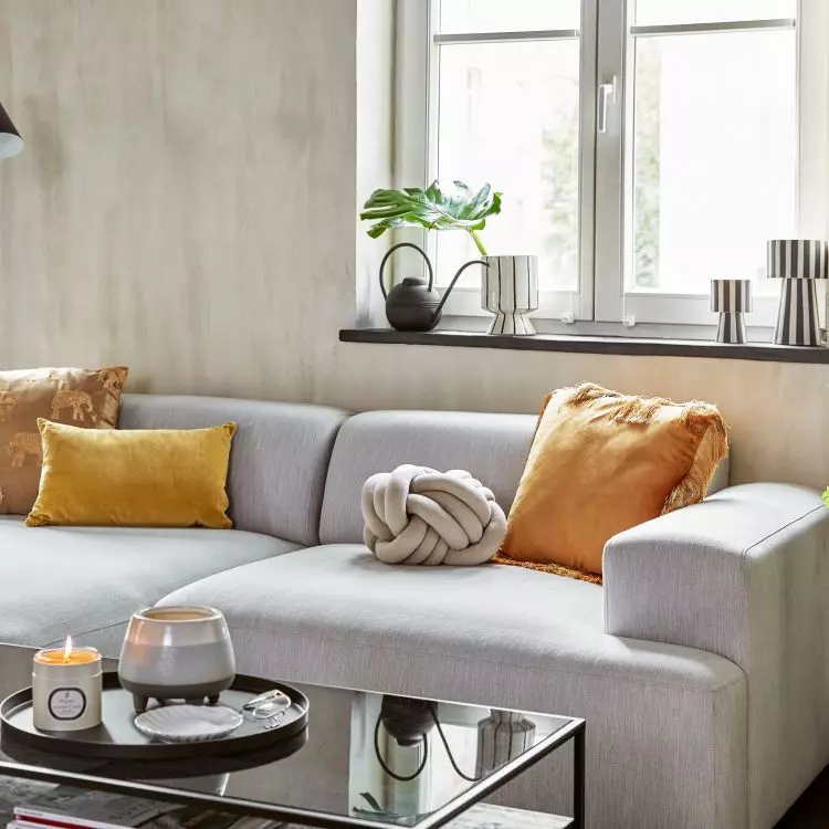 Furniture upholstered with corduroy is pleasant to the touch