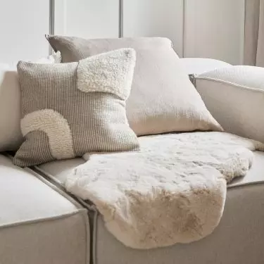 Corduroy accessories will warm up the interior