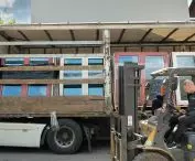 Unloading windows in Kiev 