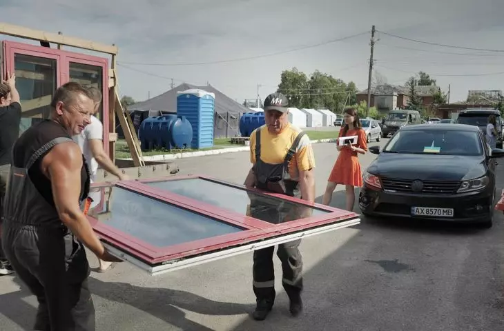 A window from Atrium goes to a day care center in Circuma, Ukraine