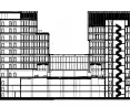 cross section through office building