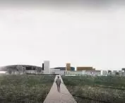 Teren wokół muzeum zajmuje ogród sensoryczny