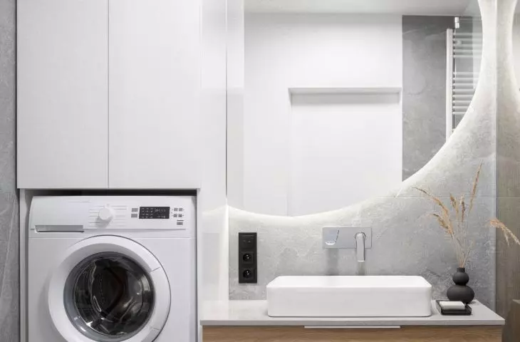 MISTRAL CITY hidden in a bathroom cabinet or above the washing machine